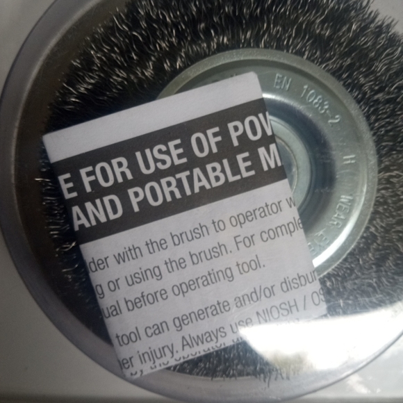 Porter Cable  4" Wire Wheel Brush 3-Pack  PC497203PK NEW SEALED - Picture 8 of 8